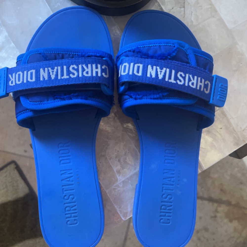 christian dior slides. worn a few times.
